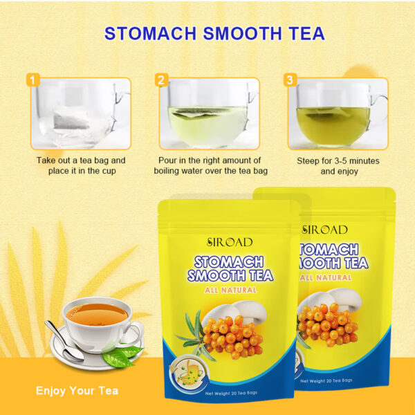 Organic Natural Flavored Stomach Smooth Herbal Supplements Tea